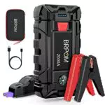 BRPOM Arrancador de Baterias de Coches, 2000A 21800mAh 12V