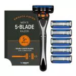 Maquinilla de Afeitar de Cinco Hojas para Hombre by Amazon con 6 Recambios