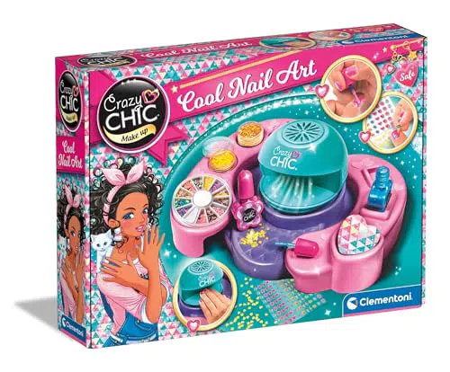 Clementoni Crazy Chic - Set de Manicura Infantil Cool Nail Art