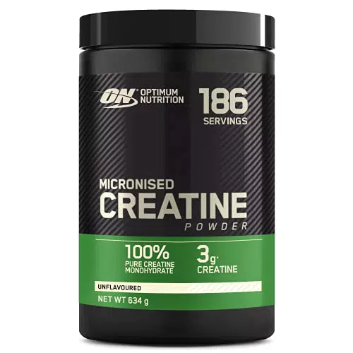 Optimum Nutrition Creatina en Polvo Micronizada 100% Pura para Potencia Muscular