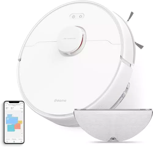 Aspiradora Robot Dreame D9 MAX con Navegación LDS y Control de Apps - Blanco