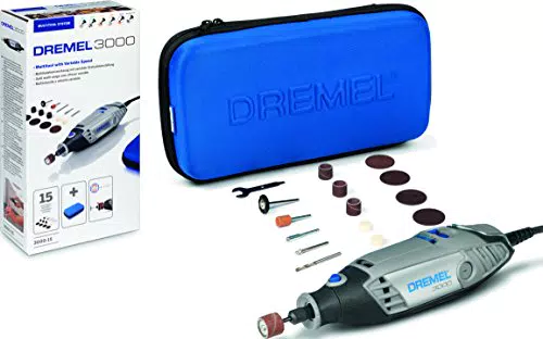 Dremel 3000 Multiherramienta con 15 accesorios y estuche - Velocidad variable 10.000 - 33.000 rpm