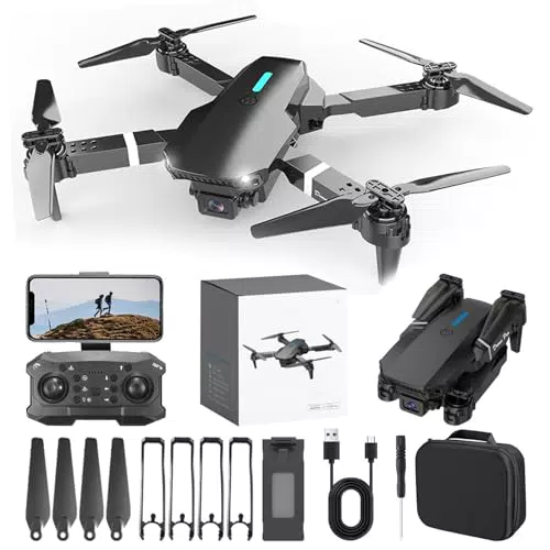 Drone con Cámara HD 1080p y Control Remoto - Regalo Ideal para Niños y Niñas - Funciones Avanzadas y Sistema de Aplicación - Modelo Específico (si presente)