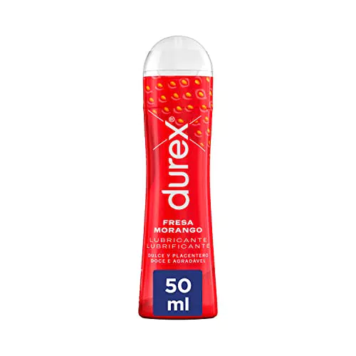 Lubricante Durex Sabor Fresa Base Agua - 50 ml
