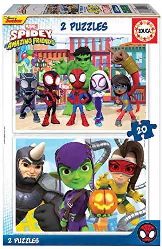 Puzzle Educa Spidey & Sus Amigos Sorprendentes - Diversión Doble