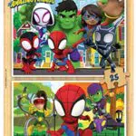 Puzzle de Madera Educa Spidey & His Amazing Friends, Diversión Doble