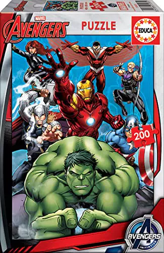 Puzzle Infantil Avengers Marvel 200 Piezas - Medida 40 x 28 cm - Para +6 años