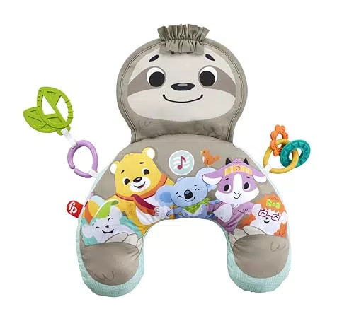 Cojín Fisher-Price Perezoso con Música y Vibraciones Relajantes para Bebé
