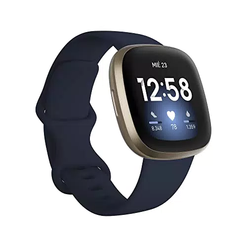 Smartwatch Fitbit Versa 3 con GPS, Monitor de Frecuencia Cardíaca y Alexa Integrada
