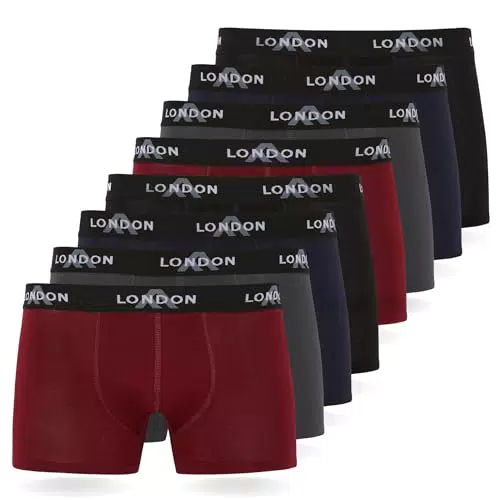 Boxers Hombre FM London con Tecnología HyFresh - Ropa Interior Suave y Elástica