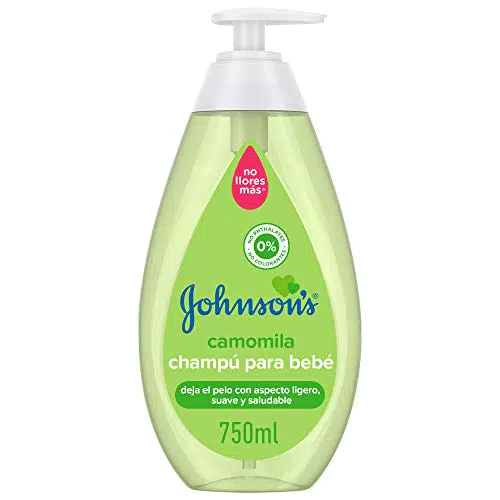 Johnson's Baby Champú Camomila, de Uso Diario, Limpia y Suaviza