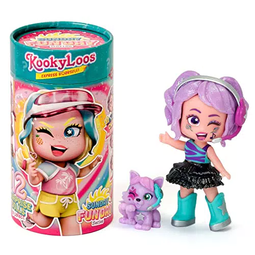 Muñeca Sorpresa Coleccionable KOOKYLOOS Sunday Funday con Accesorios de Moda