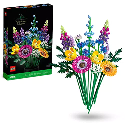 LEGO Ramo de Flores Silvestres Artificiales - Regalo para el Día de la Madre