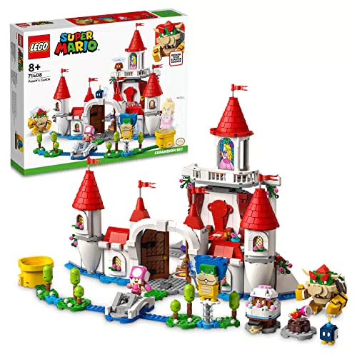 Set de Expansión LEGO Super Mario Castillo de Peach con Figuras Toadette, Goomba y Ludwig