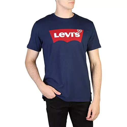 Levi's Graphic Crewneck Tee, Camiseta, Hombre, Batwing Dress Blues