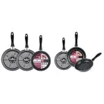 Set de 3 sartenes Magefesa K2 Gransasso de acero vitrificado - Tamaños variados