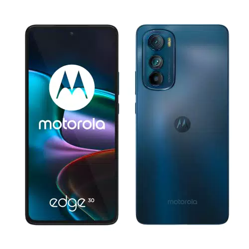 Smartphone Motorola Edge 30 con Pantalla OLED 6.5", Cámara 50 MP, Audio Dolby Atmos, Android 12 y 5G