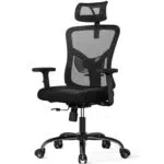 Silla de Oficina Ergonómica Noblewell con Soporte Lumbar y Reposacabezas Ajustable