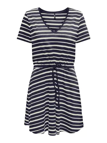 Only Onlmay S/S V-Neck Short Dress Jrs Noos Vestido