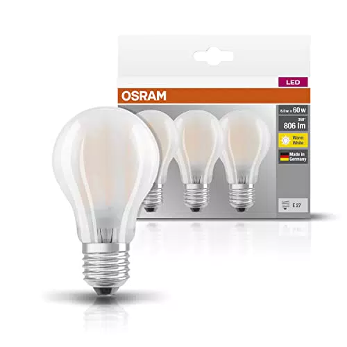 Bombilla LED E27 Osram 7W - Pack de 3
