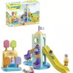 Parque Infantil Aventura PLAYMOBIL 1.2.3 con Cabina de Helados