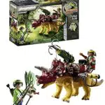 PLAYMOBIL Dino Rise Triceratops con Armadura Acoplable y Cañón Móvil - Juguete para Niños de 5+ años
