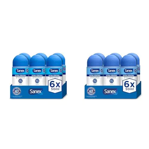 Desodorante Roll-On Sanex Dermo Extra Control Antitranspirante 48H