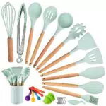 Utensilios de Cocina de Silicona Antiadherente y Resistente al Calor - Set de 33 Piezas