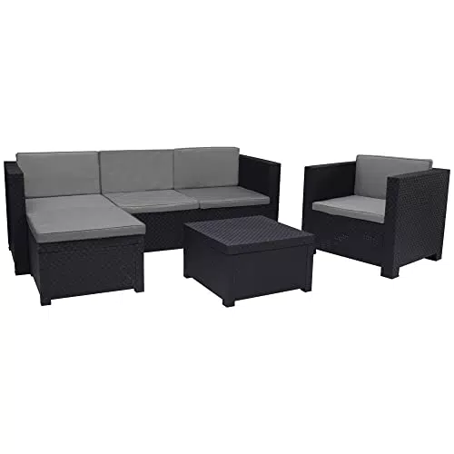 Set de Muebles de Exterior Shaf Manhattan - Fabricado en España con Materiales Reciclados