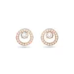Pendientes de Botón Swarovski Creativity para Mujer con Cristales en Baño Oro Rosa