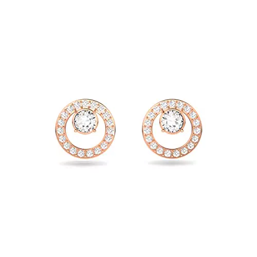 Pendientes de Botón Swarovski Creativity para Mujer con Cristales en Baño Oro Rosa