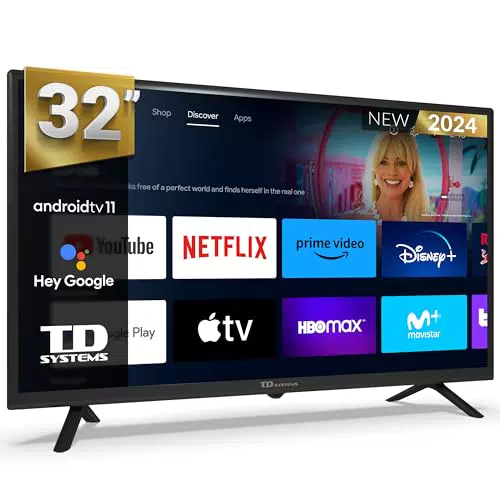Smart TV TD Systems 32 Pulgadas con Google Chromecast y Android 11