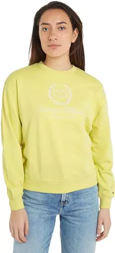 Sudadera Tommy Hilfiger Flag Script para Mujer - Estilo Casual y Confortable
