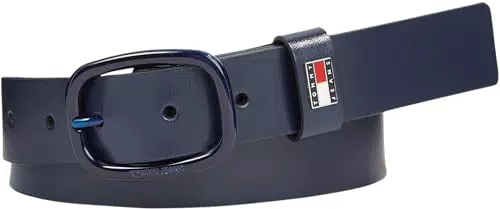 Cinturón de Piel Tommy Jeans para Mujer Oval - Azul