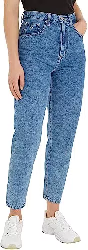 Tommy Jeans Pantalón Vaquero Mom Jeans Mujer de Talle Alto