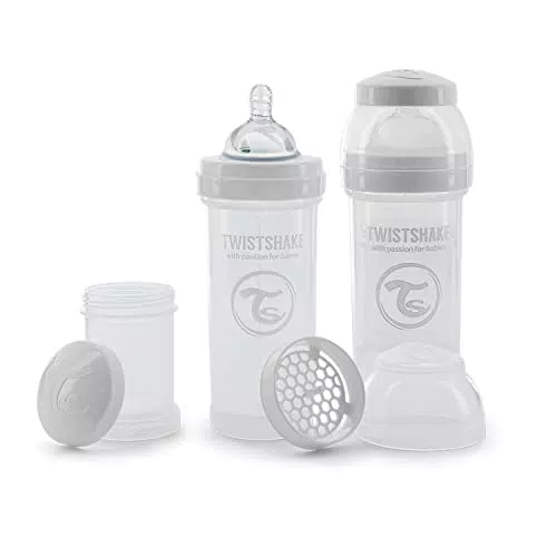 Biberones Anticólicos Twistshake con Tetina de Silicona - Libre de BPA