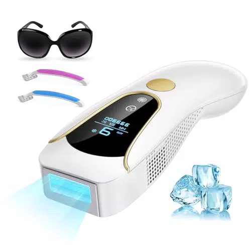 Depiladora Laser IPL con Función de Enfriamiento - Depilación Profesional Para Todo el Cuerpo