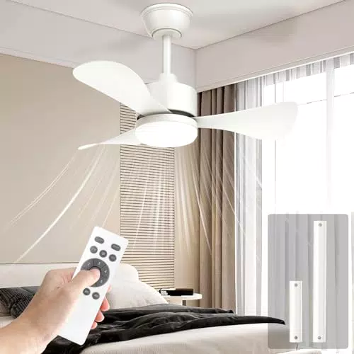 Ventilador de Techo Airwit con Luz LED y Control Remoto - Silencioso y Eficiente