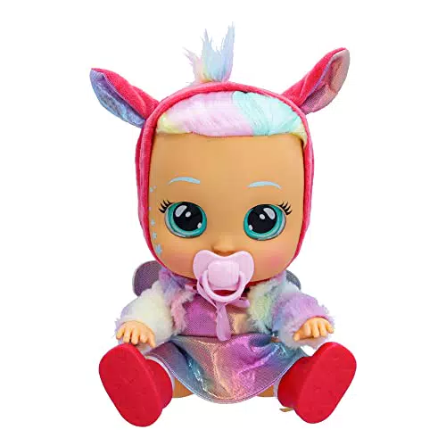 Muñeca Interactiva Bebés Llorones Dressy Fantasy Hannah - Juguete y Regalo para Niños y Niñas +1 Año