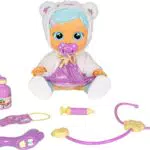 Muñeca Interactiva Bebés Llorones Dressy Kristal - Juego de Médico con Kit y Ropa - +18 Meses