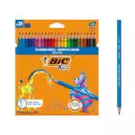 Lápices para Colorear BIC Kids Evolution ECOlutions - Pack de 24 Unidades