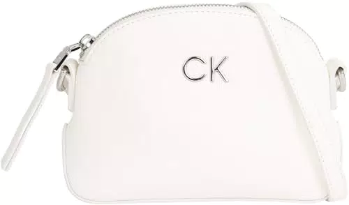 Bolso bandolera Calvin Klein Daily Small Pebble Mujer, Blanco
