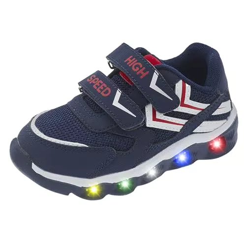 Zapatillas Chicco con Luces en la Suela y Doble Velcro, Comodidad y Ligereza, Unisex Niños