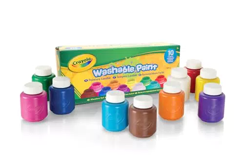 Crayola Témperas para Niños, Set de Pintura Lavable, No Tóxico