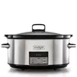 Olla de cocción lenta digital Crock-Pot de gran capacidad en acero inoxidable [Modelo: CSC063]