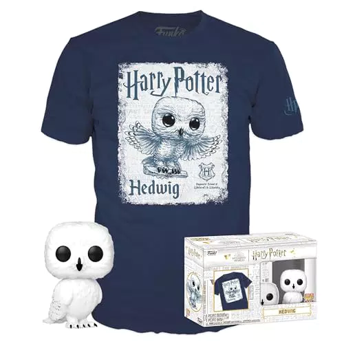 Camiseta Funko Pop! Harry Potter Hedwig con Figura de Vinilo Coleccionable