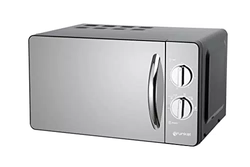Microondas Grunkel 20L con Acabado en Espejo y 6 Niveles de Potencia - MW-20ESP