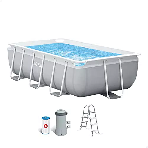Piscina rectangular Intex con depuradora, 300 x 175 x 80 cm.