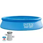 Piscina Hinchable Intex Redonda con Depuradora Cartucho