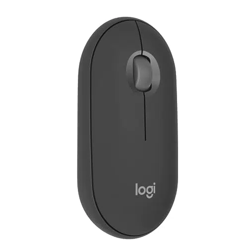 Ratón Inalámbrico Logitech Pebble M350s - Bluetooth, Ligero y Personalizable - Clics Discretos - Easy-Switch - Compatibilidad con Windows, macOS, iPadOS, Android y ChromeOS